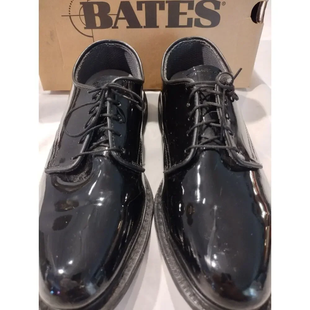 Bates Dress Shoes High Gloss 9U907 Men's Oxford for DLA-Troop Support Sz 9.5D